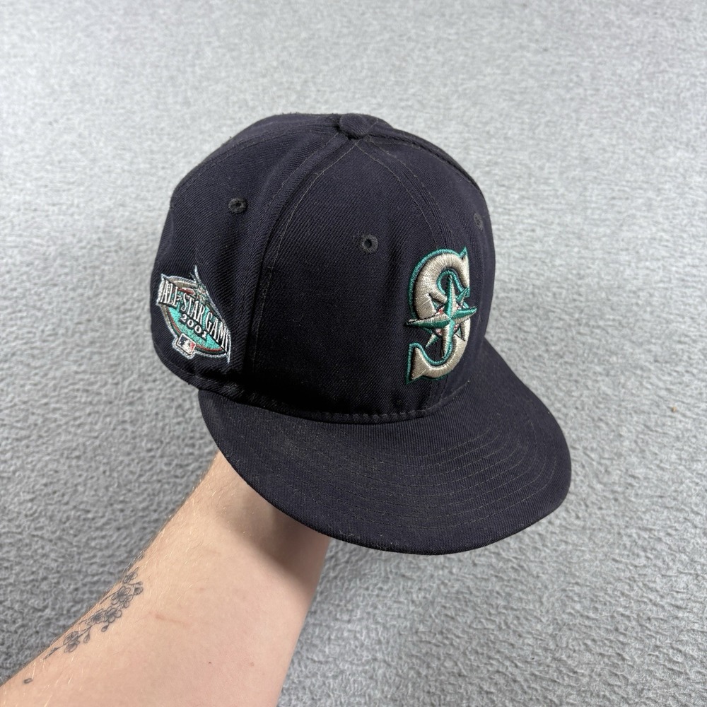 New Era 59FIFTY Seattle Mariners 2001 All Star Game Patch Hat 6 7/8 Ice Blue UV
